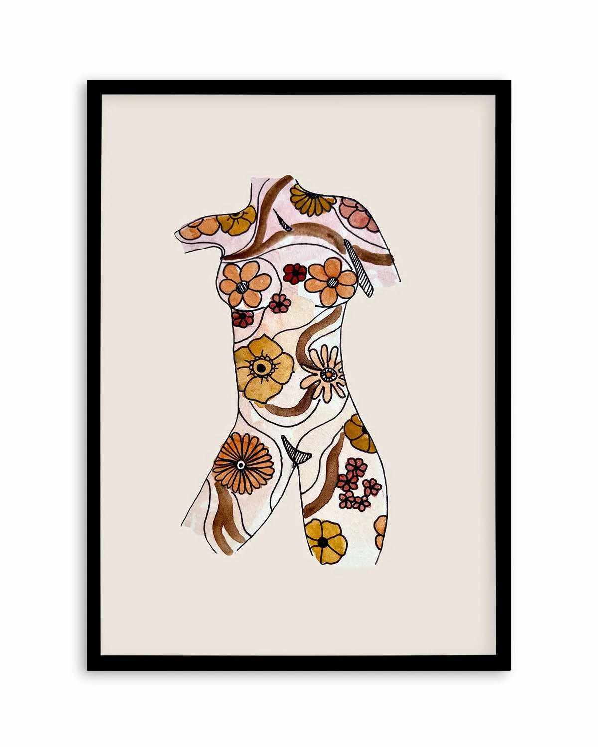 Retro Woman by Maku Fenaroli | Art Print from Olive et Oriel where you can shop wallpaper and artworks online