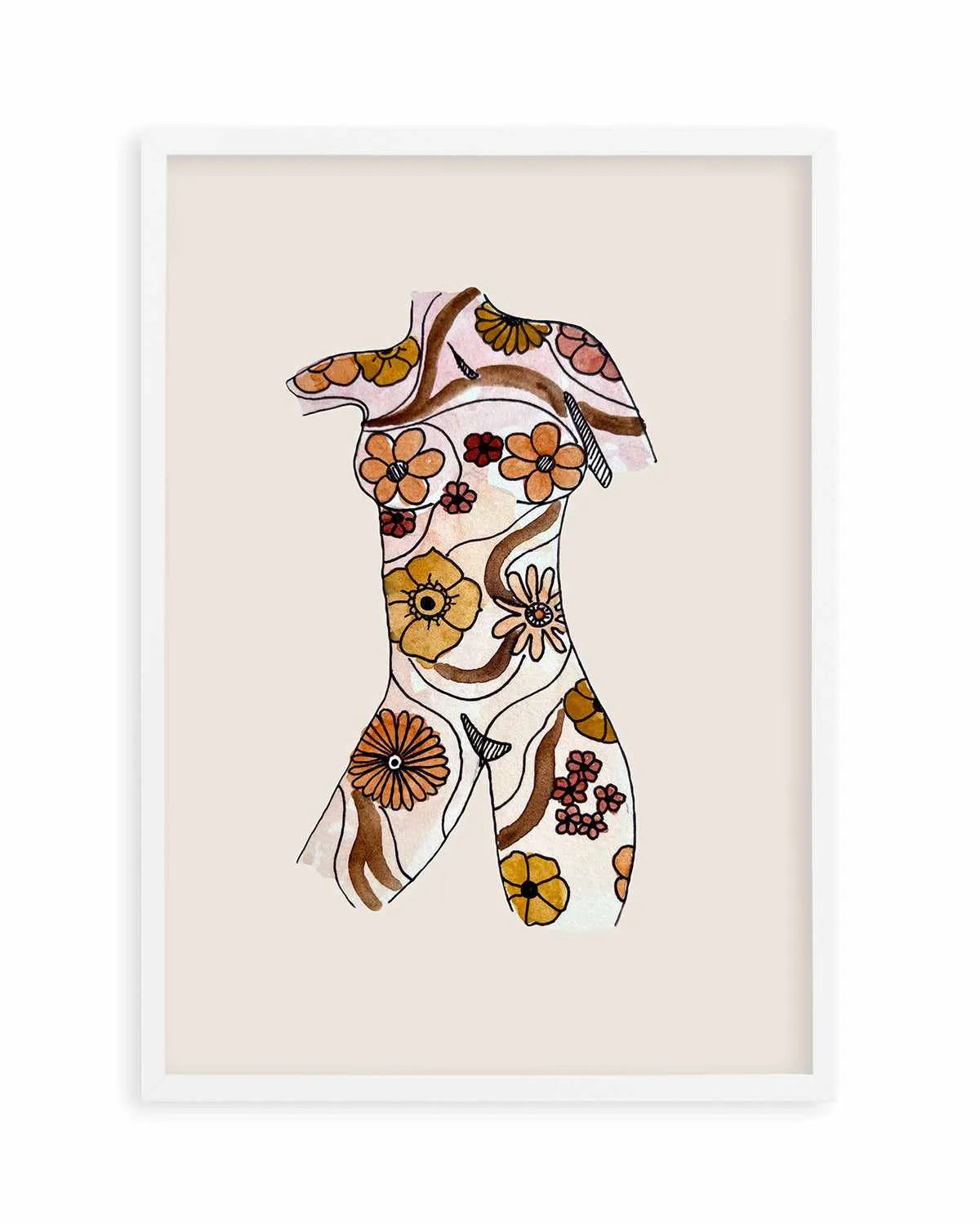 Retro Woman by Maku Fenaroli | Art Print from Olive et Oriel where you can shop wallpaper and artworks online