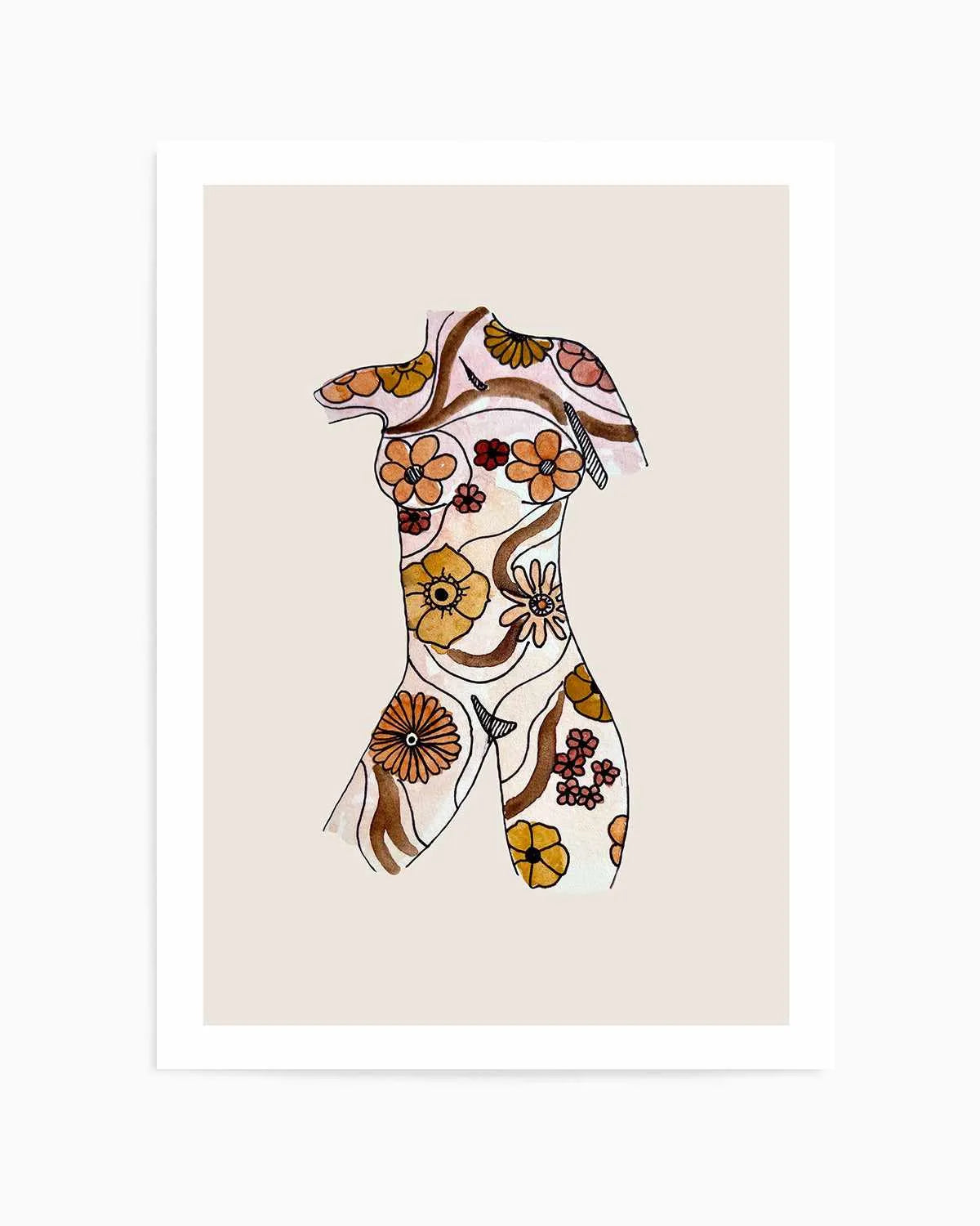 Retro Woman by Maku Fenaroli | Art Print from Olive et Oriel where you can shop wallpaper and artworks online