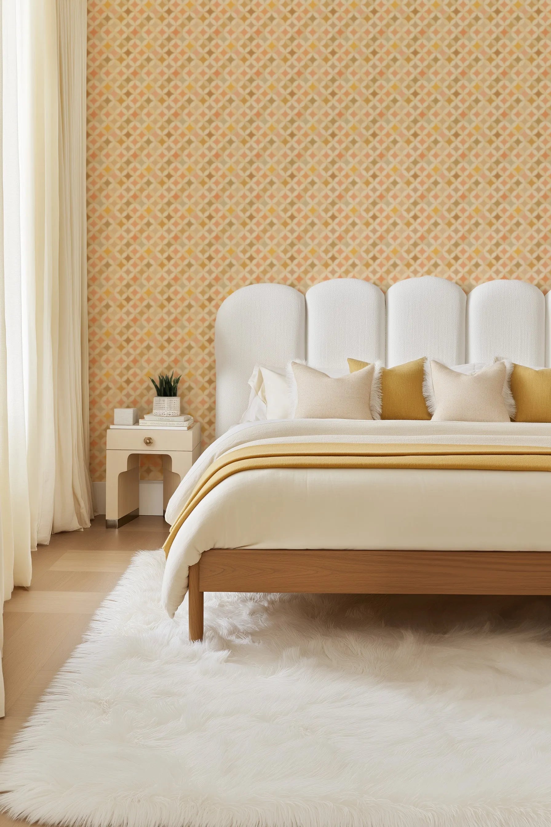 Retro Diamonds Wallpaper from Olive et Oriel where you can shop wallpaper and artworks online