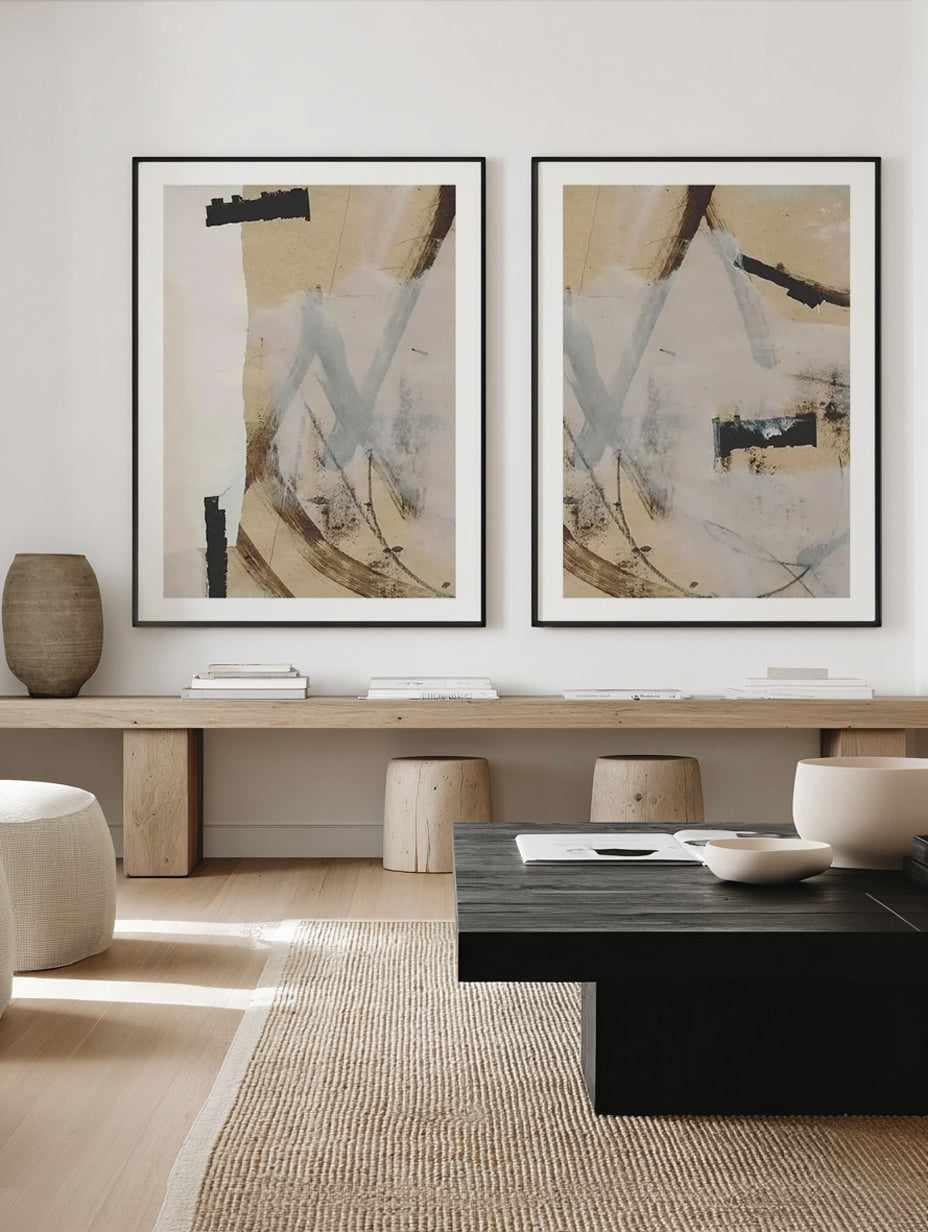 Reunion I & II Art Print Set of 2 | Matching Wall Art from Olive et Oriel where you can shop wallpaper and artworks online