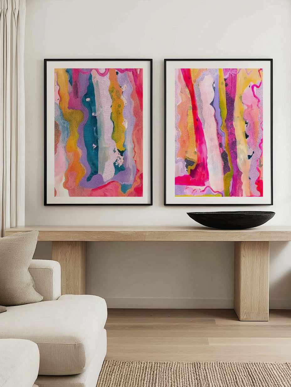 Reverie I & II by Laura Oczos Art Print Set of 2 | Matching Wall Art from Olive et Oriel where you can shop wallpaper and artworks online