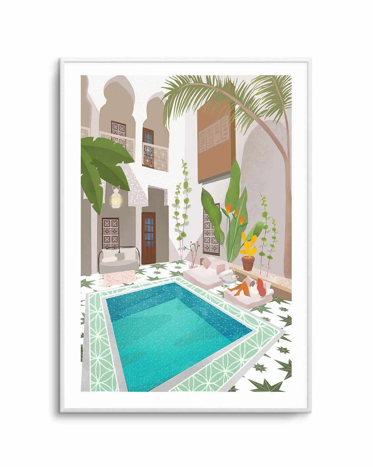 Riad by Petra Lizde Art Print from Olive et Oriel where you can shop wallpaper and artworks online