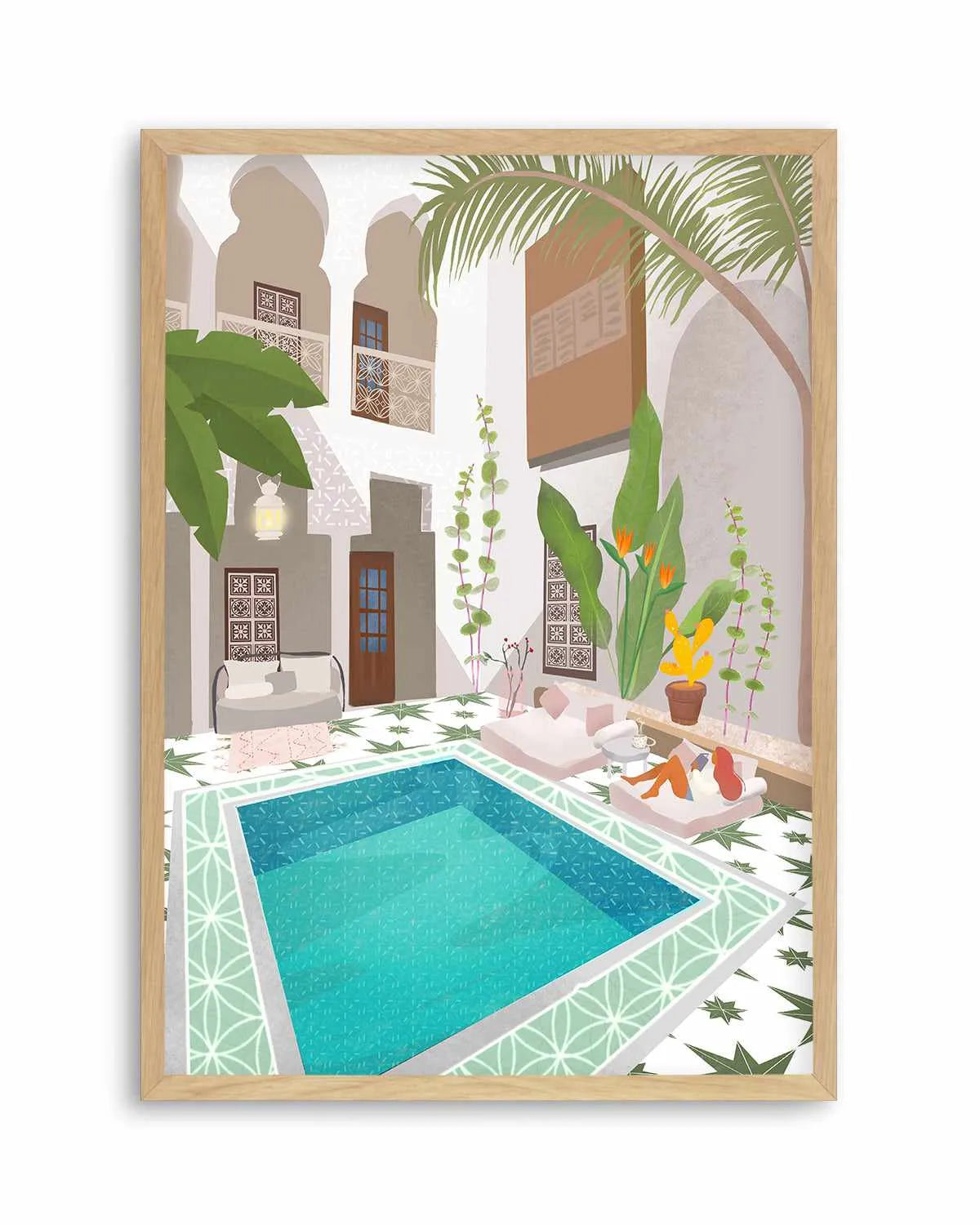 Riad by Petra Lizde Art Print from Olive et Oriel where you can shop wallpaper and artworks online