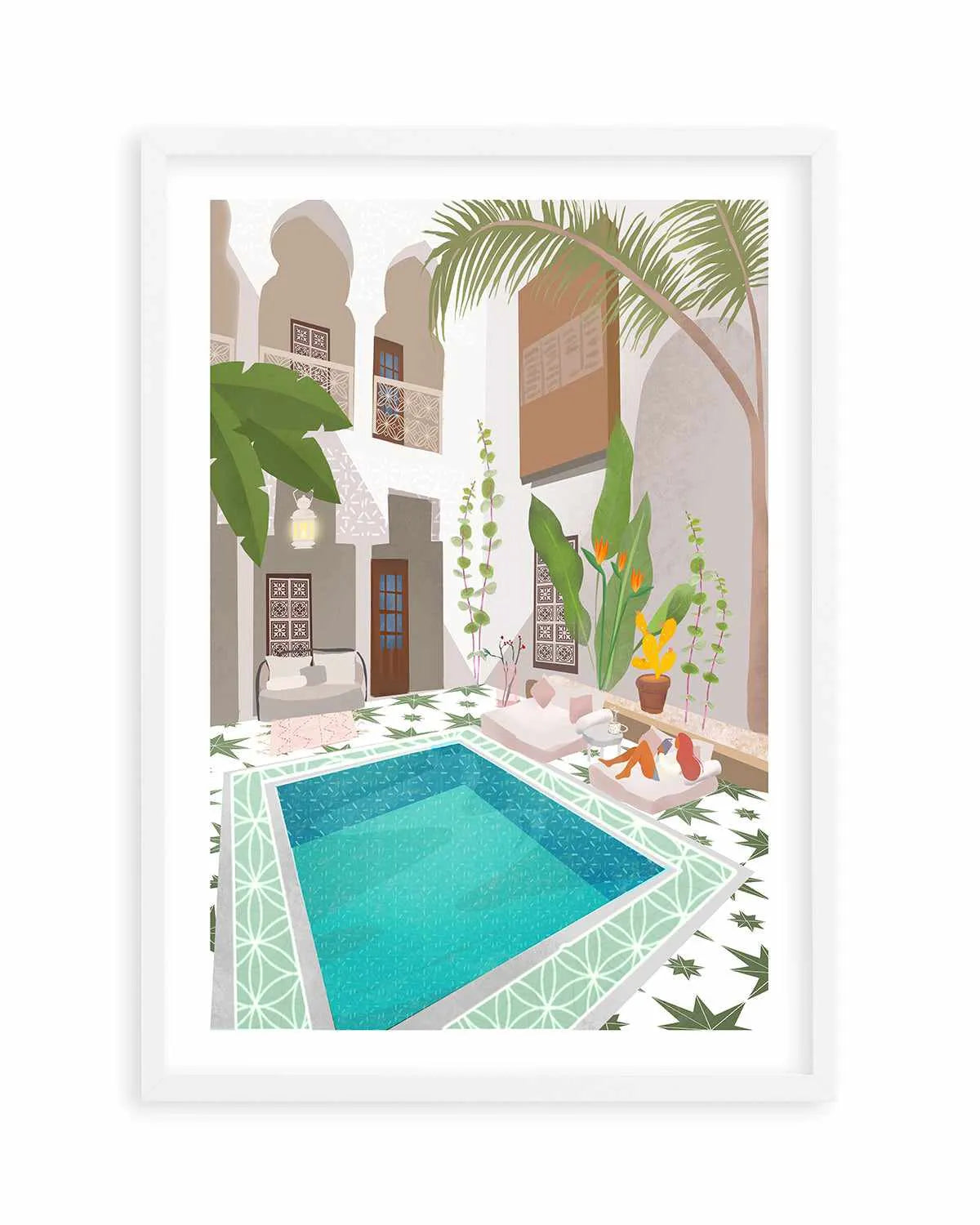 Riad by Petra Lizde Art Print from Olive et Oriel where you can shop wallpaper and artworks online
