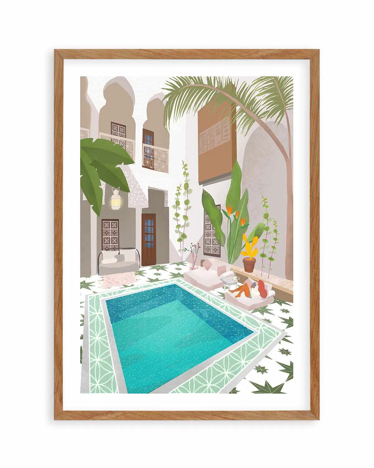 Riad by Petra Lizde Art Print from Olive et Oriel where you can shop wallpaper and artworks online
