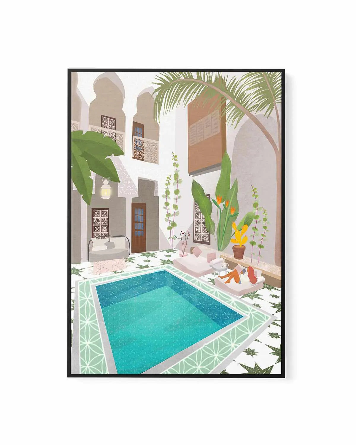Riad by Petra Lizde | Framed Canvas Art Print from Olive et Oriel where you can shop wallpaper and artworks online