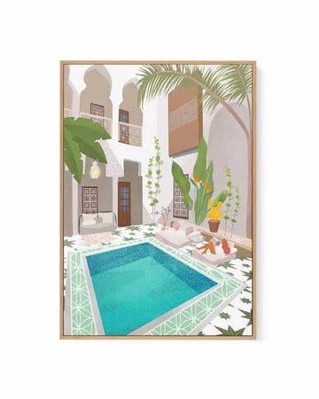 Riad by Petra Lizde | Framed Canvas Art Print from Olive et Oriel where you can shop wallpaper and artworks online