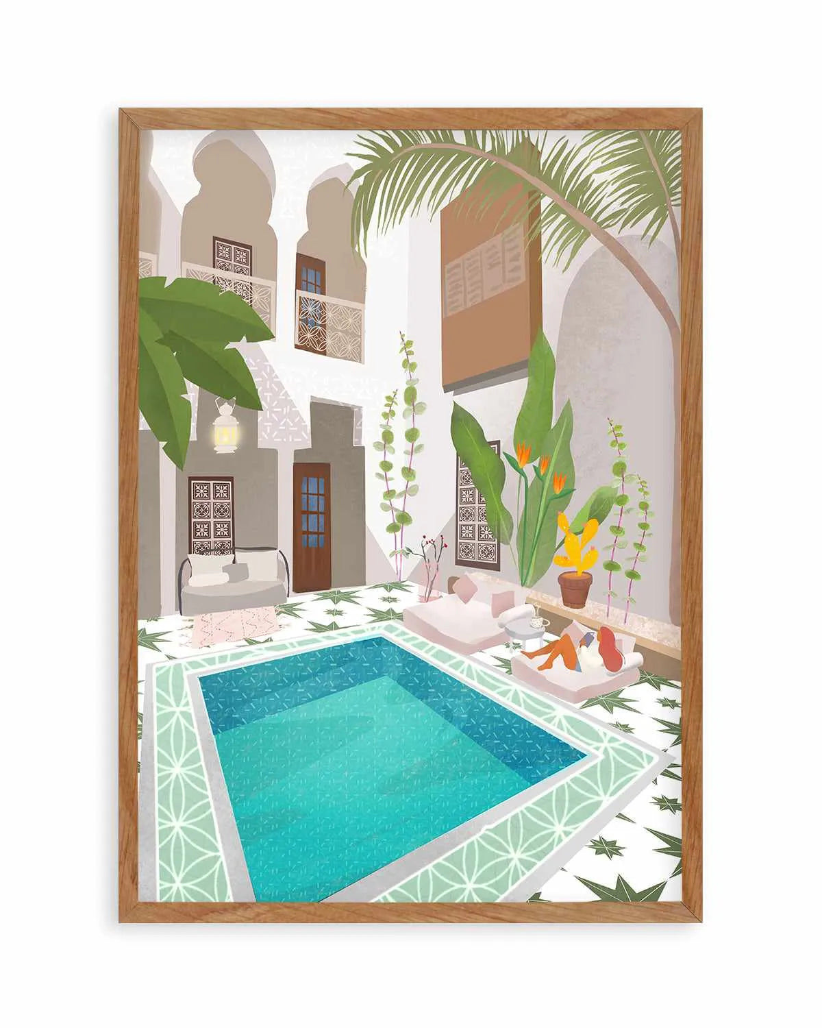Riad by Petra Lizde Art Print from Olive et Oriel where you can shop wallpaper and artworks online