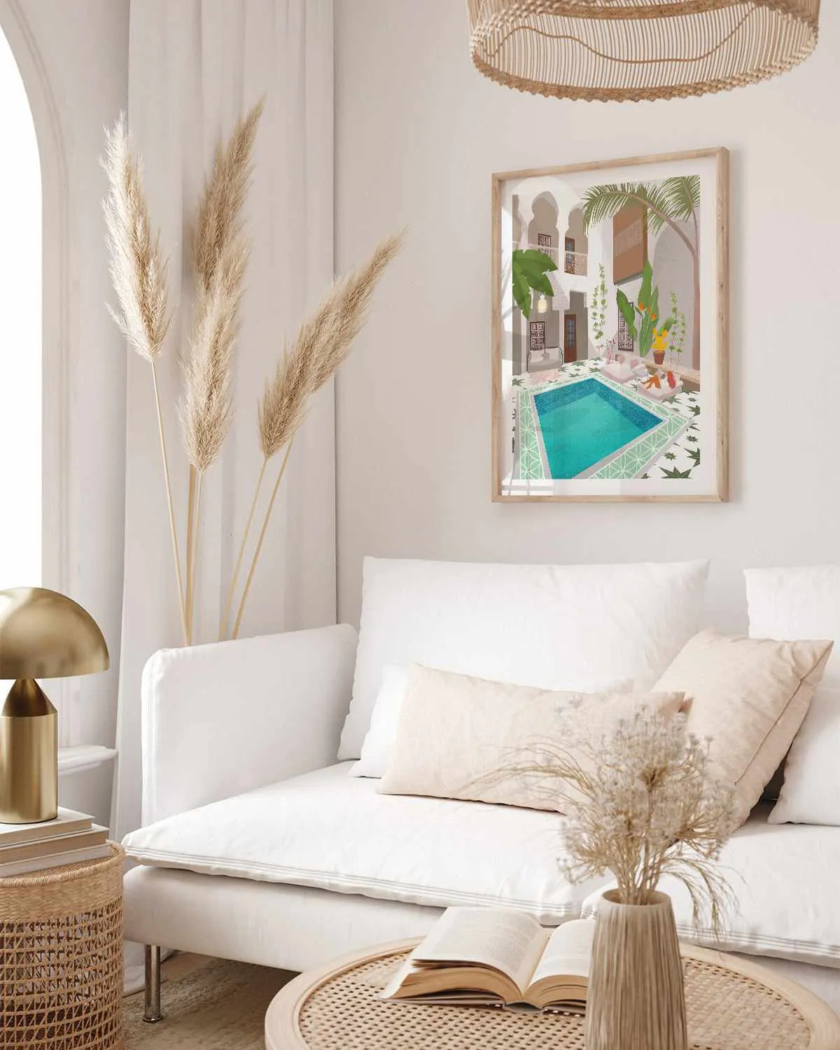 Riad by Petra Lizde Art Print from Olive et Oriel where you can shop wallpaper and artworks online