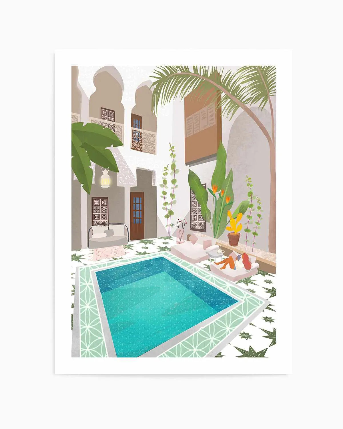 Riad by Petra Lizde Art Print from Olive et Oriel where you can shop wallpaper and artworks online