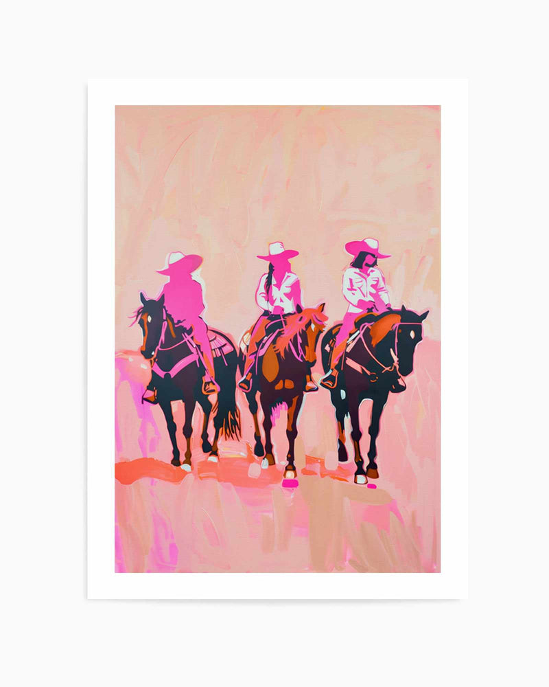 Ride on Cowgirls | Art Print