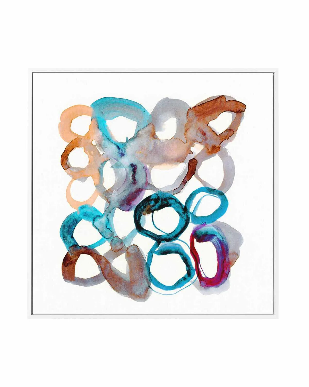 Rings I by Antonia Tzenova | Framed Canvas Art Print from Olive et Oriel where you can shop wallpaper and artworks online