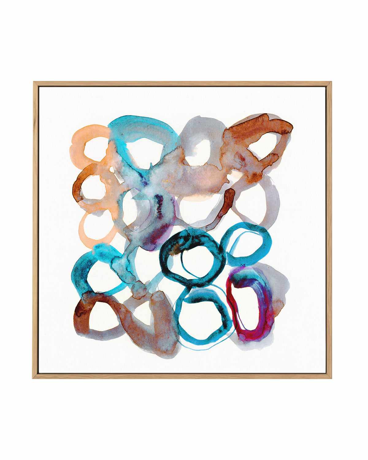 Rings I by Antonia Tzenova | Framed Canvas Art Print