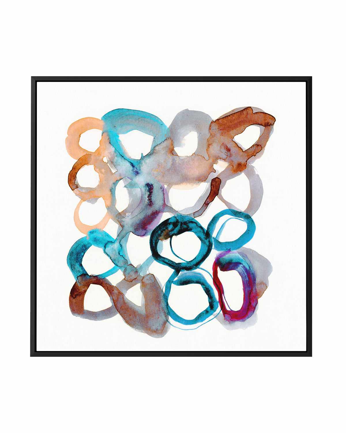 Rings I by Antonia Tzenova | Framed Canvas Art Print