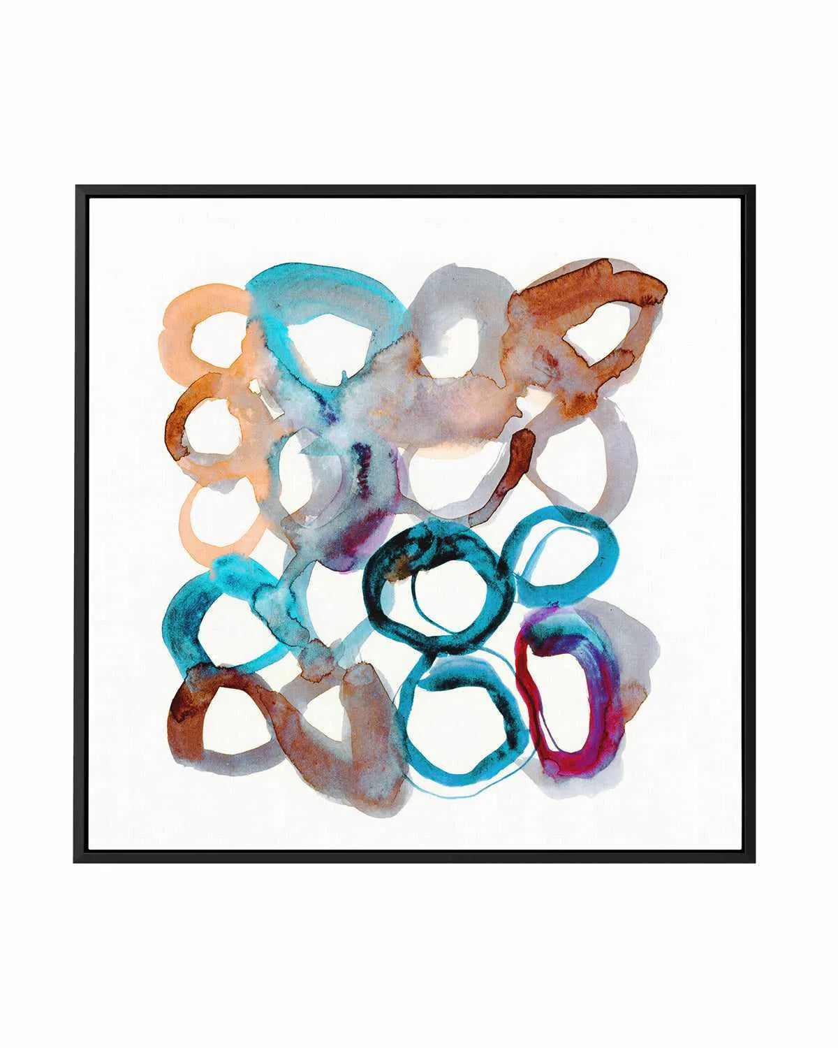 Rings I by Antonia Tzenova | Framed Canvas Art Print from Olive et Oriel where you can shop wallpaper and artworks online