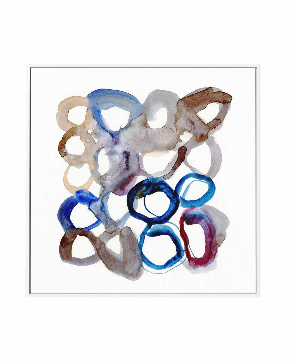 Rings II by Antonia Tzenova | Framed Canvas Art Print