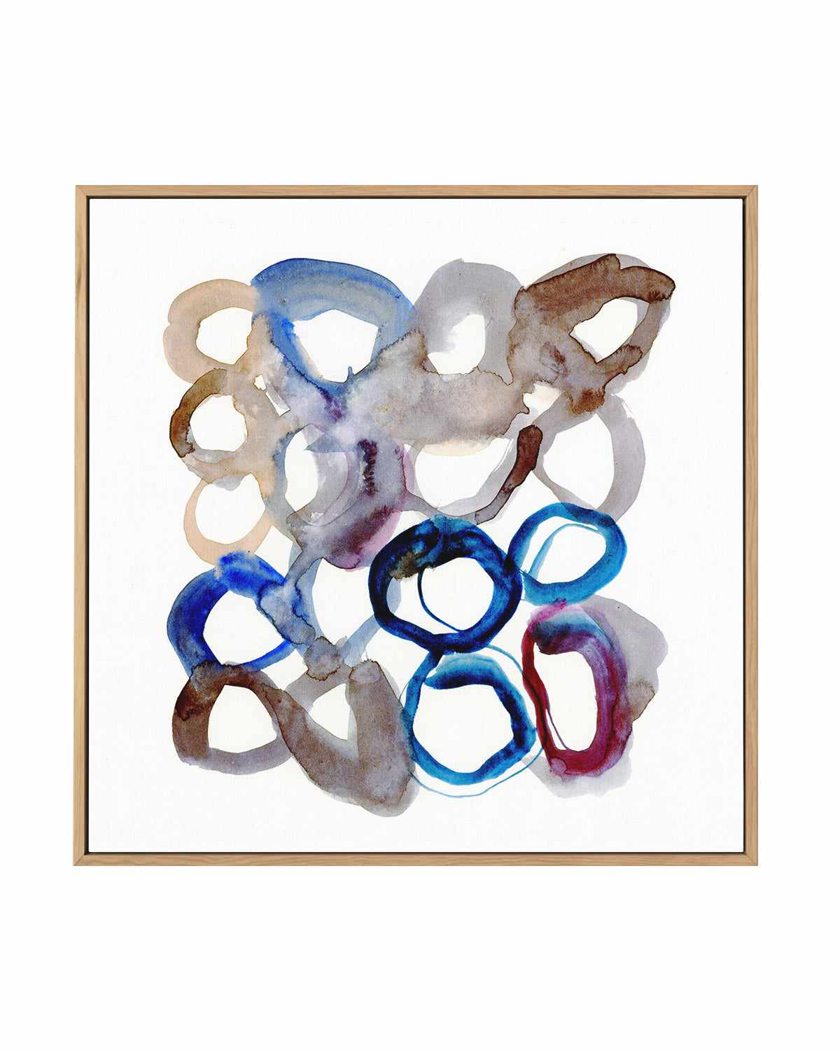 Rings II by Antonia Tzenova | Framed Canvas Art Print