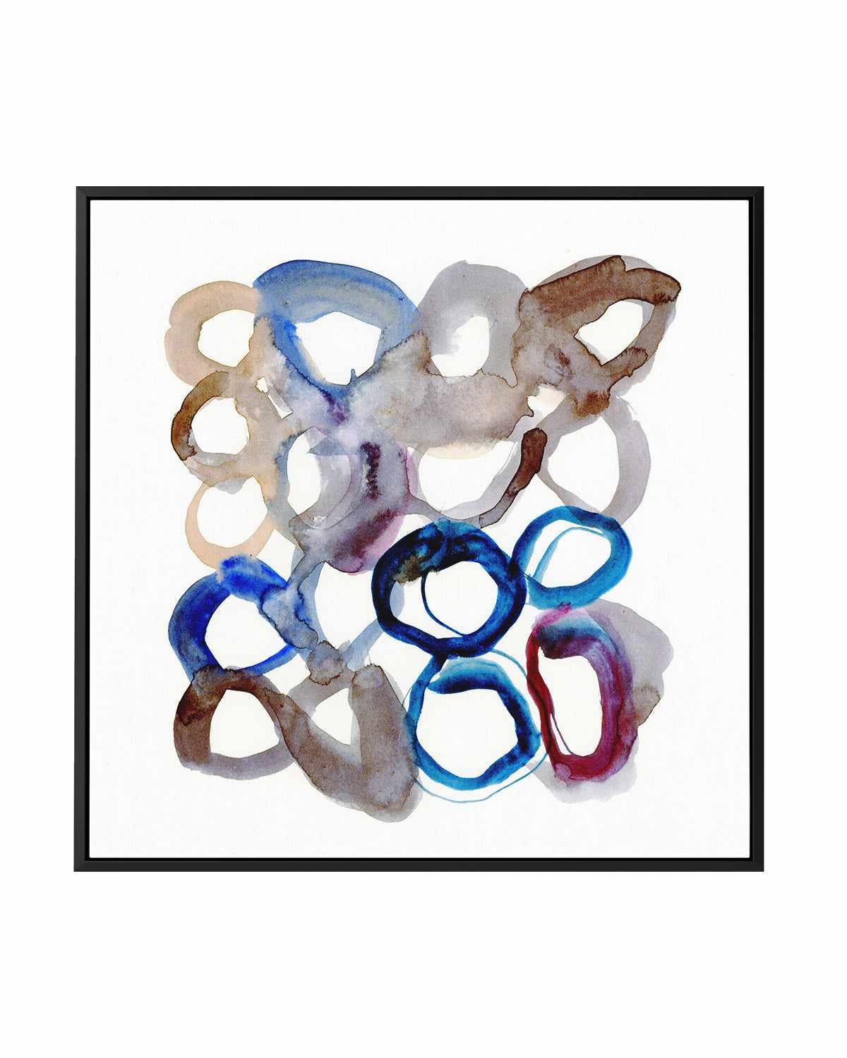 Rings II by Antonia Tzenova | Framed Canvas Art Print