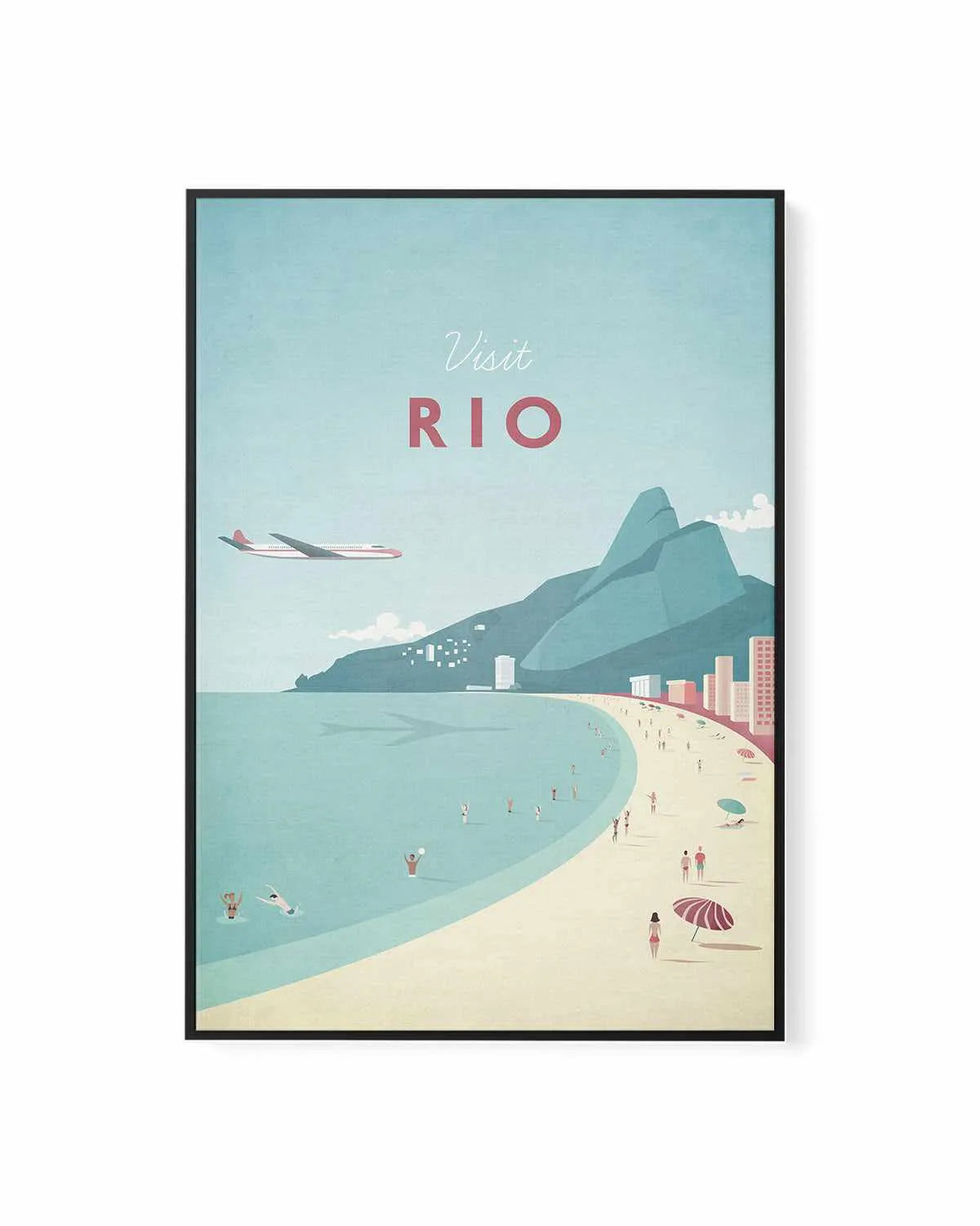 Rio by Henry Rivers | Framed Canvas Art Print from Olive et Oriel where you can shop wallpaper and artworks online
