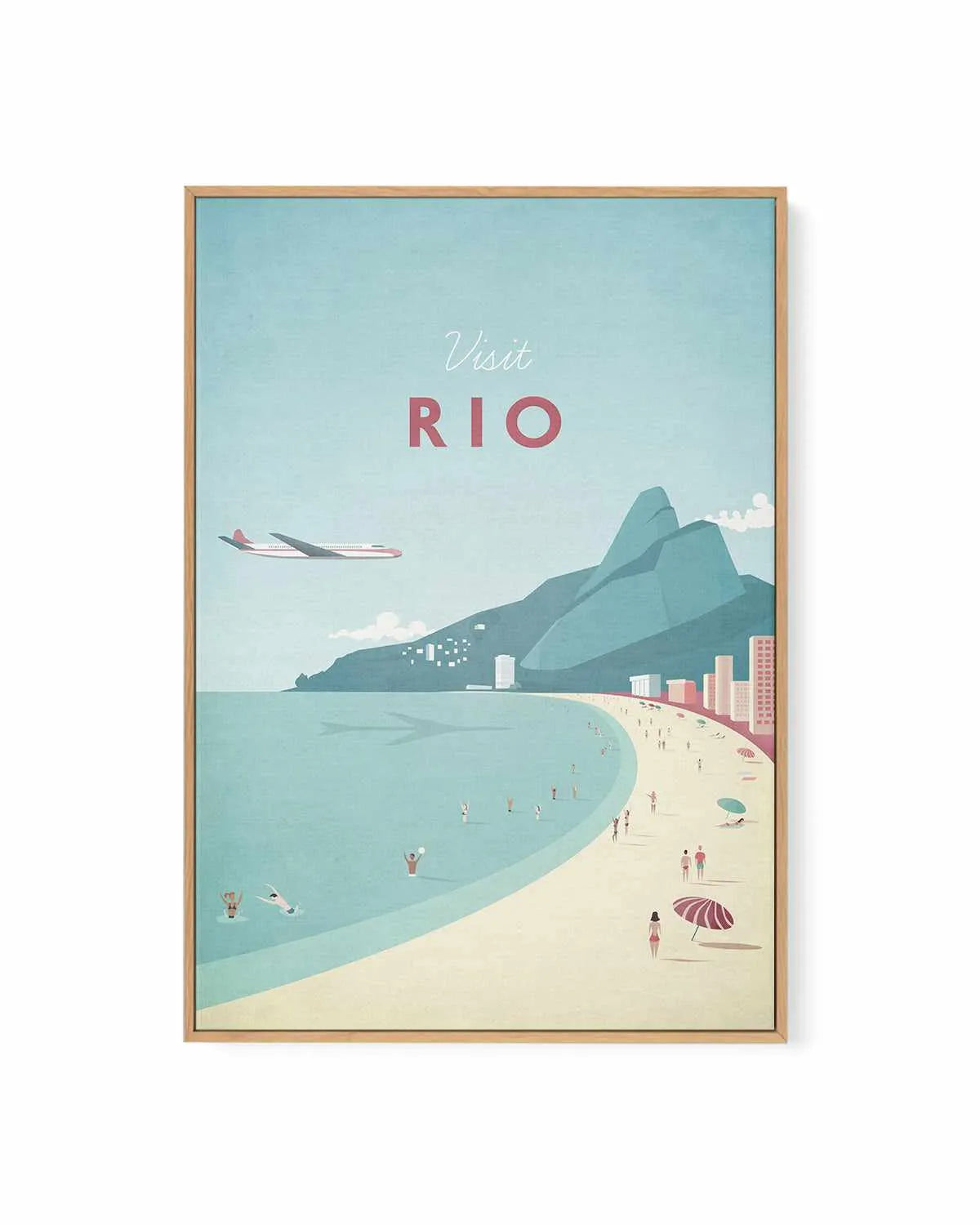 Rio by Henry Rivers | Framed Canvas Art Print from Olive et Oriel where you can shop wallpaper and artworks online