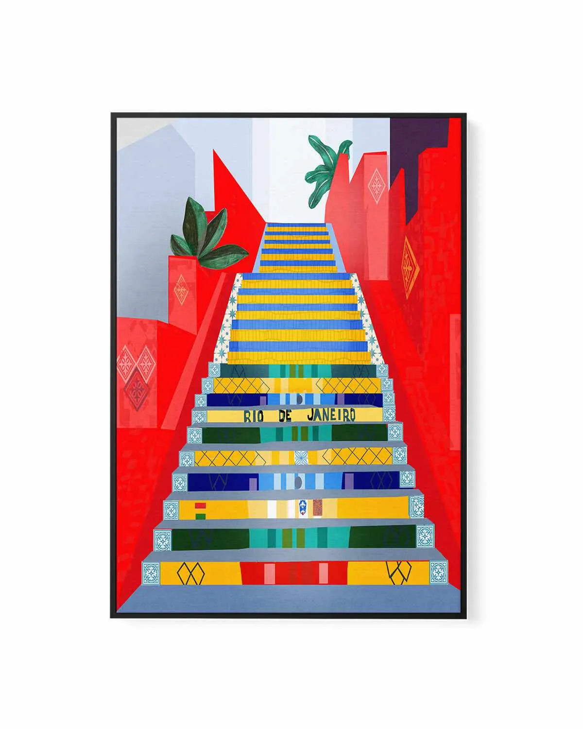 Rio De Janeiro by Petra Lizde | Framed Canvas Art Print from Olive et Oriel where you can shop wallpaper and artworks online