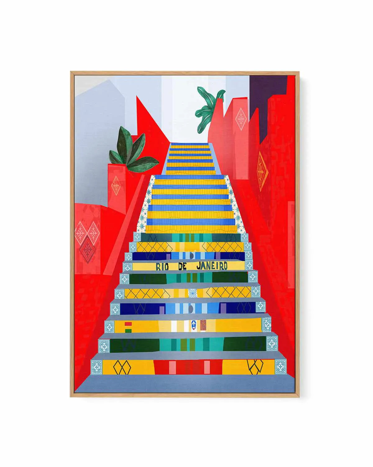 Rio De Janeiro by Petra Lizde | Framed Canvas Art Print from Olive et Oriel where you can shop wallpaper and artworks online
