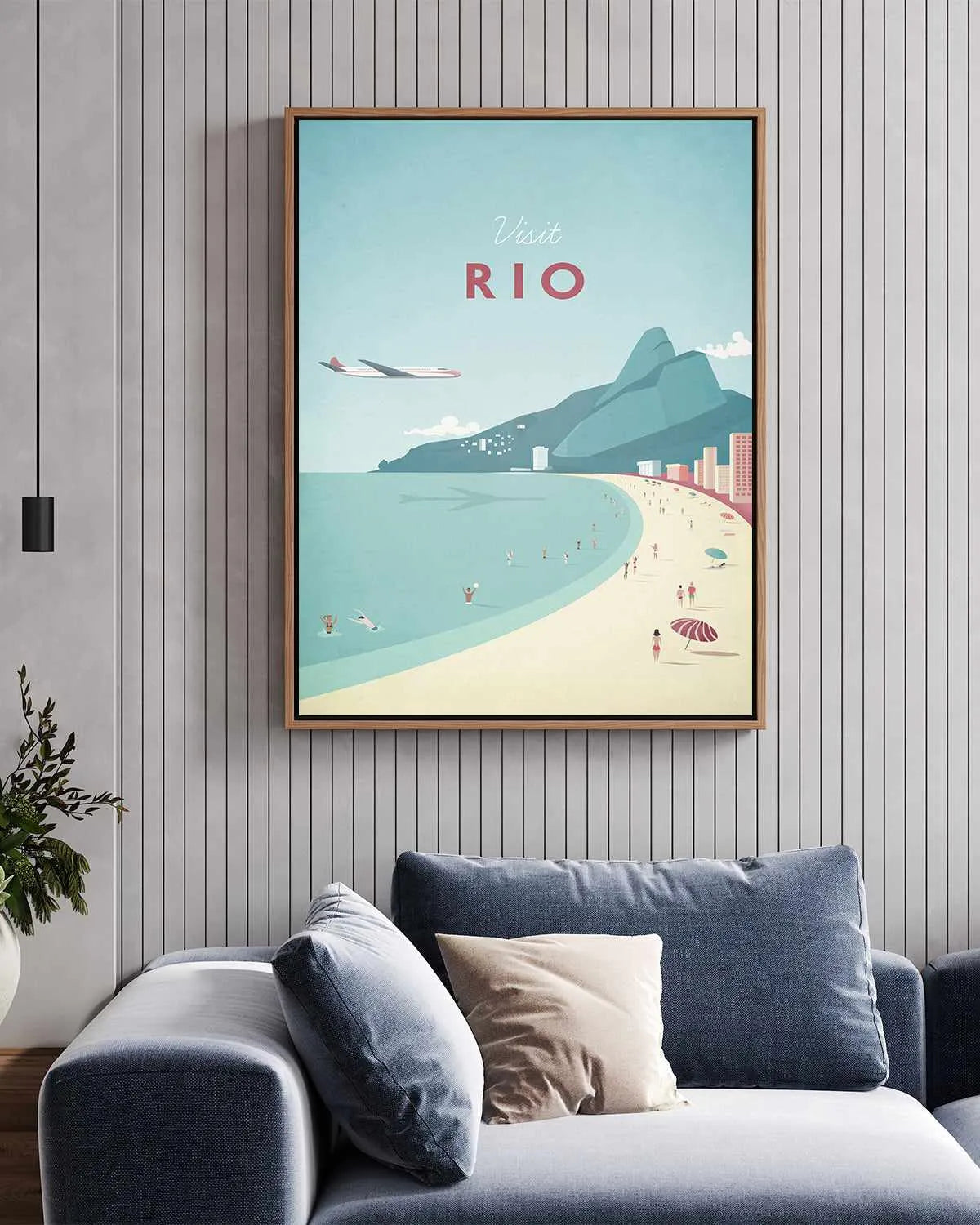 Rio by Henry Rivers | Framed Canvas Art Print from Olive et Oriel where you can shop wallpaper and artworks online