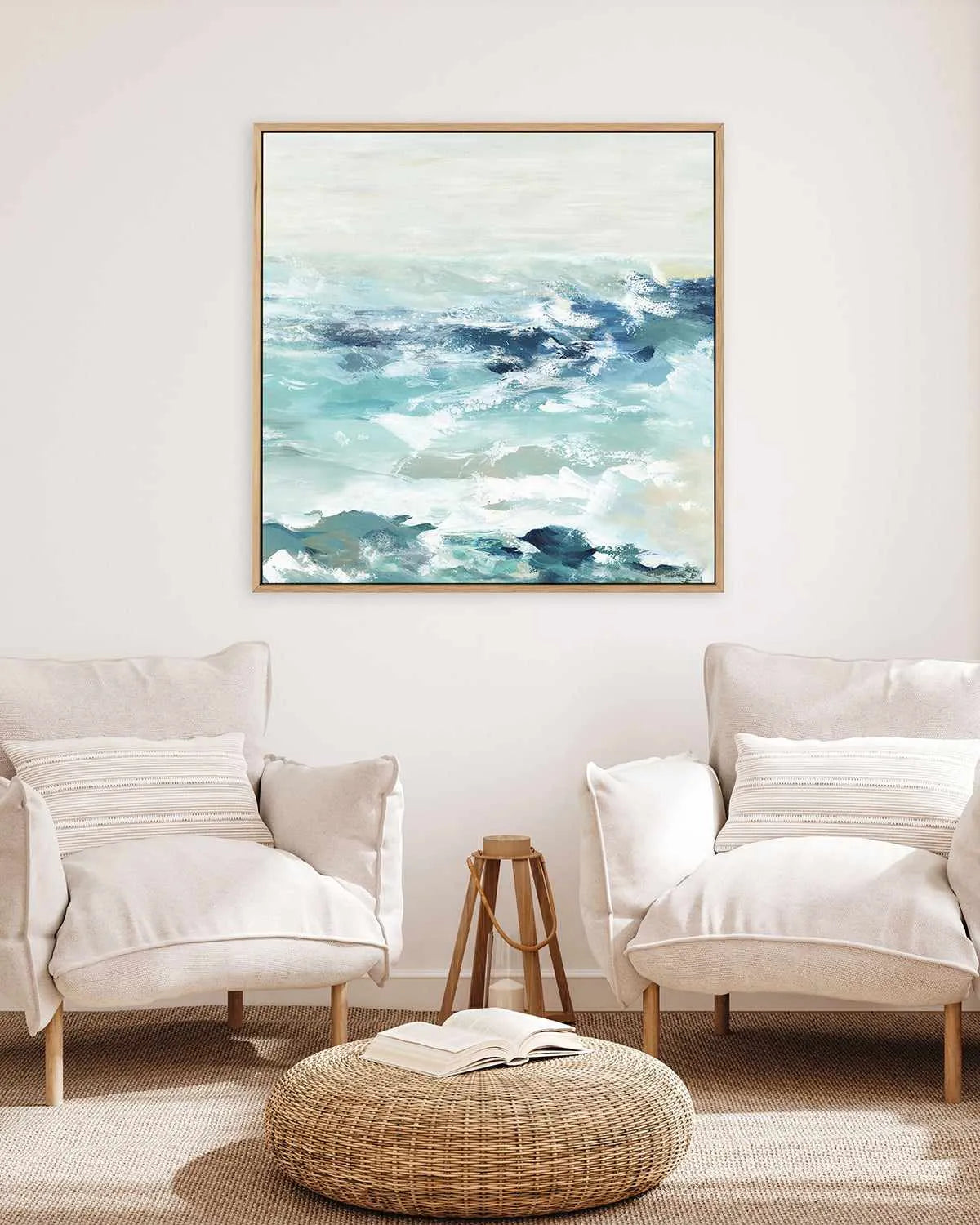 Ripple in the Sea II | Framed Canvas Art Print from Olive et Oriel where you can shop wallpaper and artworks online