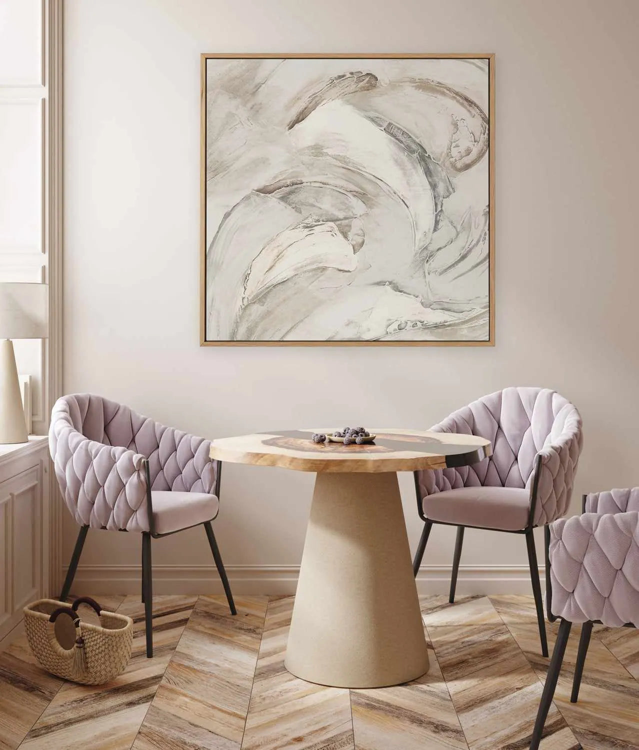 Ripples of Wave I | Framed Canvas Art Print from Olive et Oriel where you can shop wallpaper and artworks online