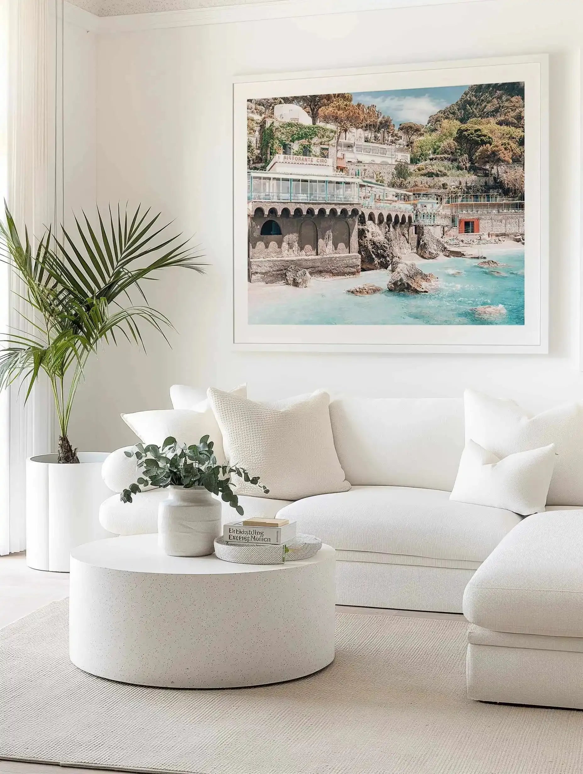 Ristorante Ciro | Capri Art Print from Olive et Oriel where you can shop wallpaper and artworks online