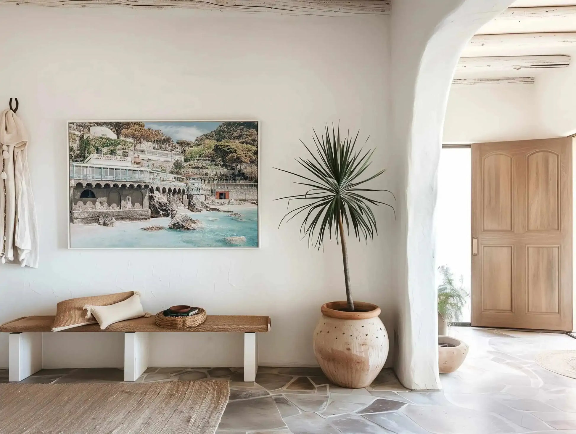 Ristorante Ciro | Capri | Framed Canvas Art Print from Olive et Oriel where you can shop wallpaper and artworks online
