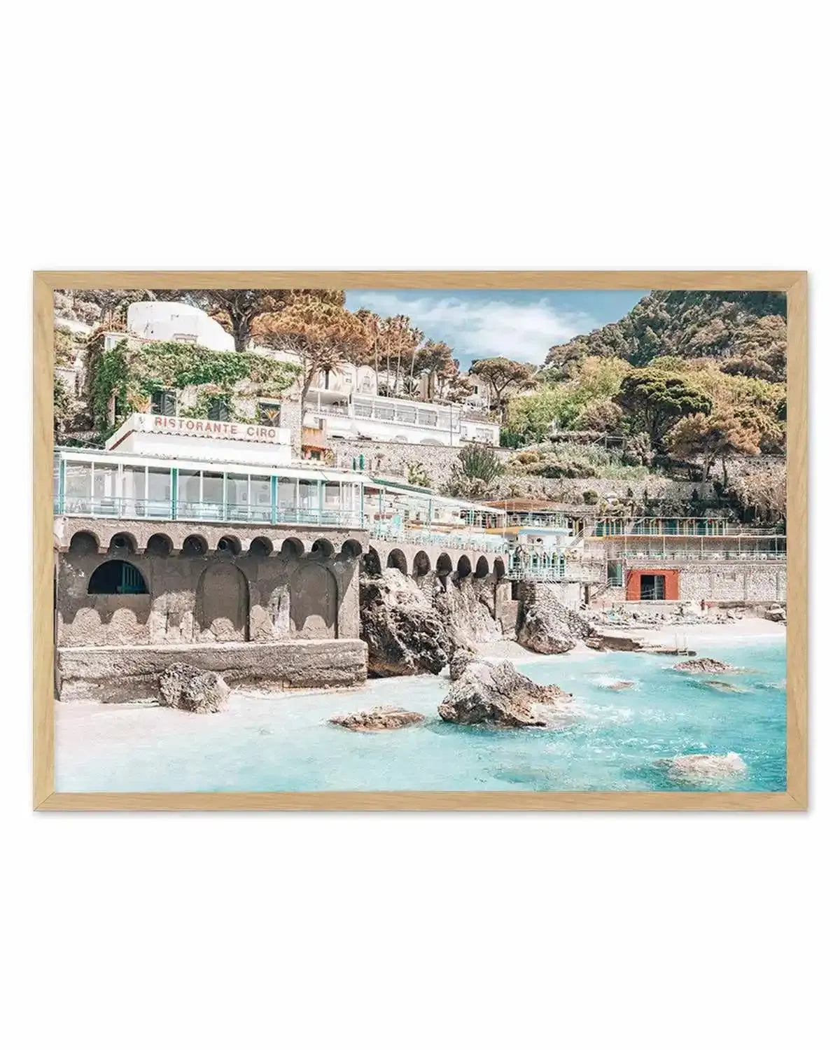 Ristorante Ciro | Capri Art Print from Olive et Oriel where you can shop wallpaper and artworks online