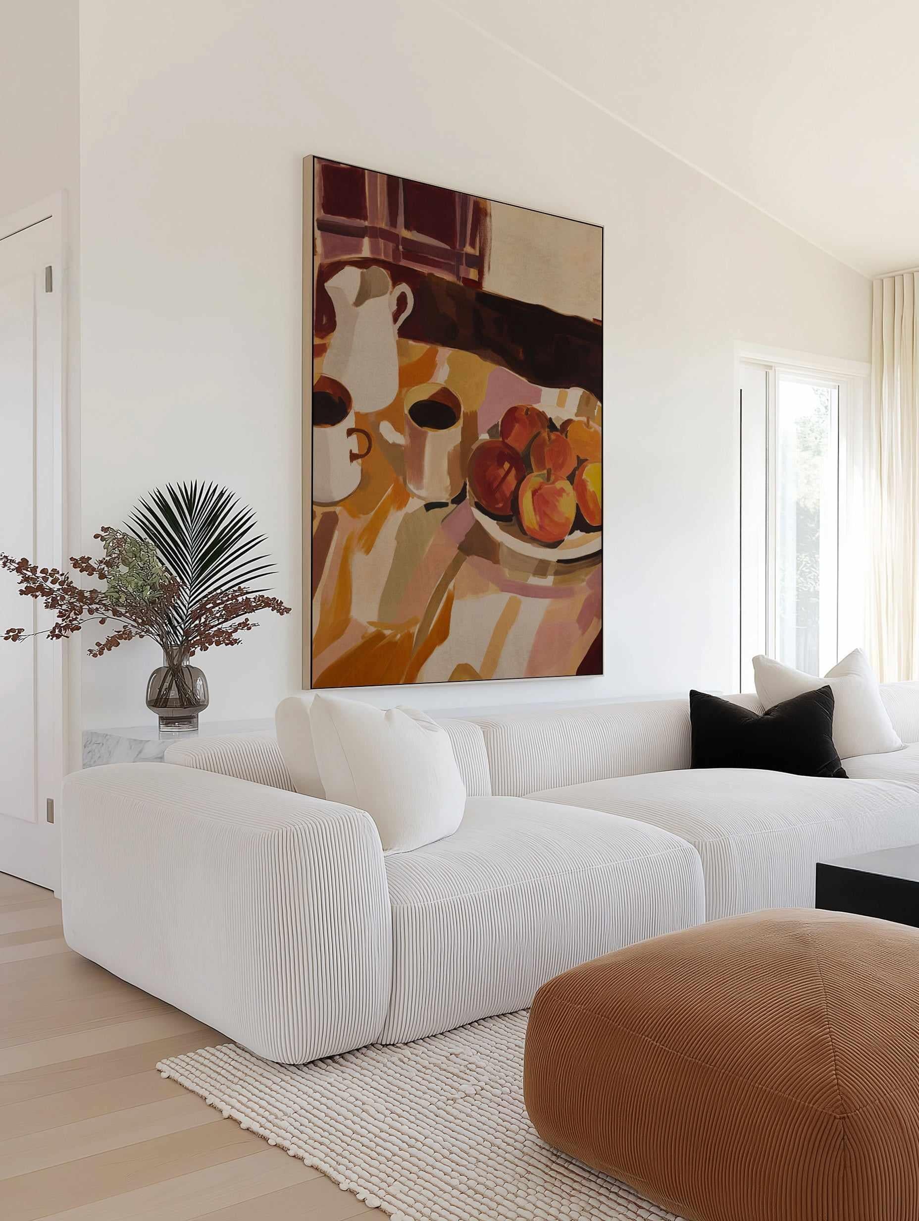 Ritual de la Mañana I | Framed Canvas Art Print from Olive et Oriel where you can shop wallpaper and artworks online