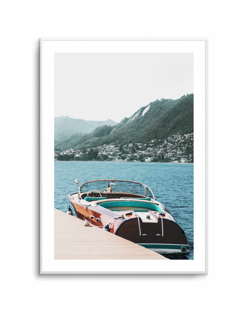 Riva Boat, Lake Como | Art Print from Olive et Oriel where you can shop wallpaper and artworks online