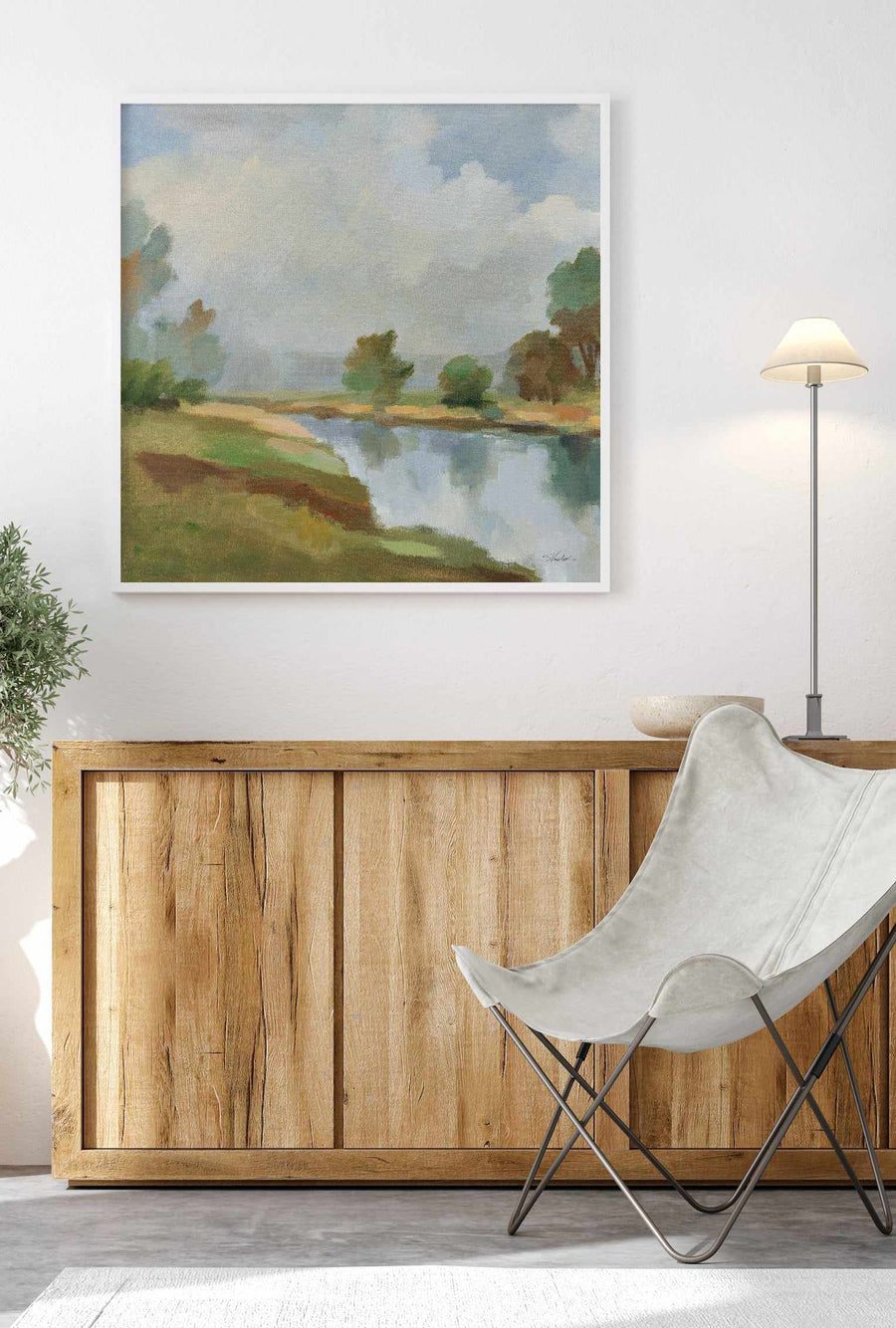 River and Clouds II | Art Print from Olive et Oriel where you can shop wallpaper and artworks online