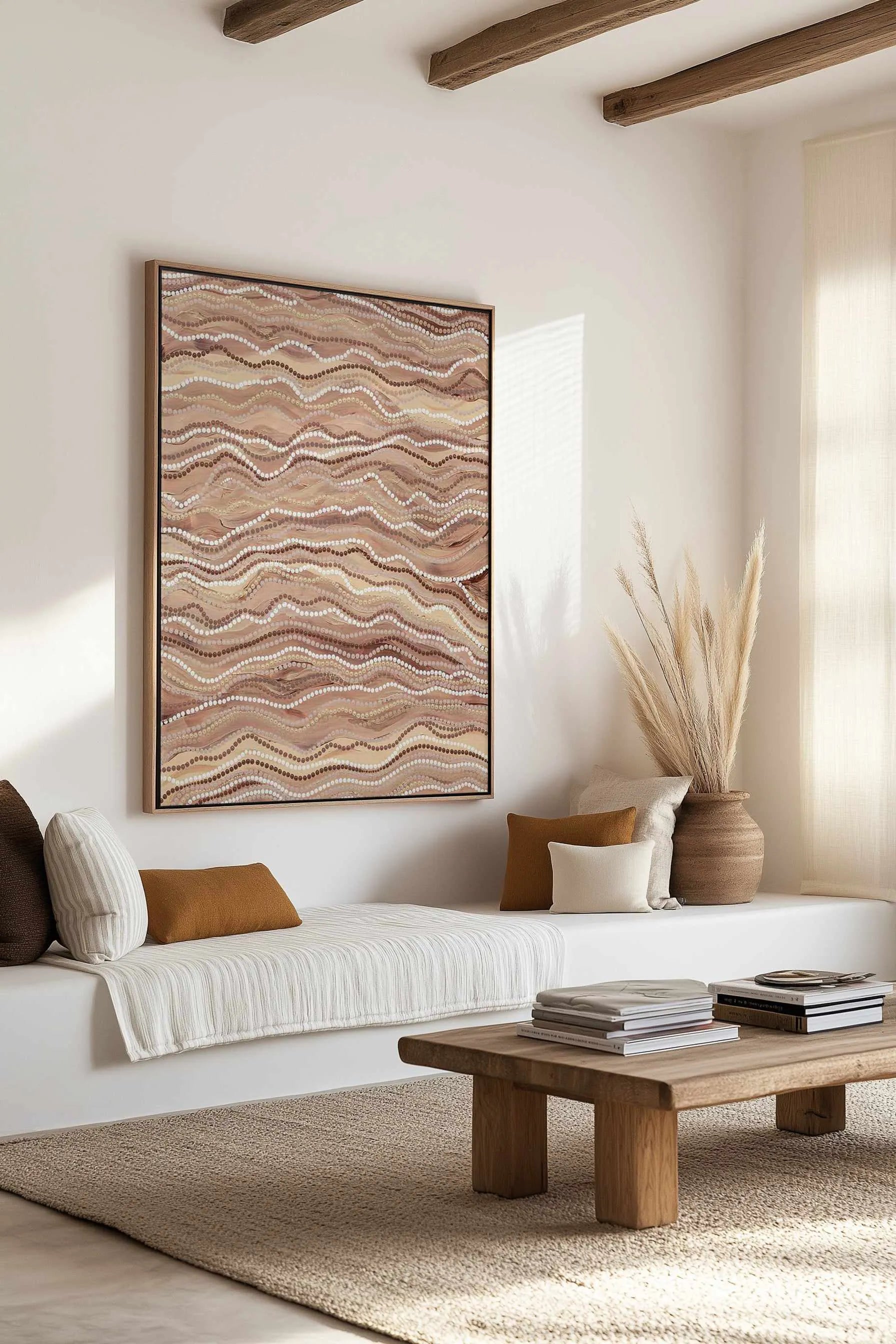 River Flow by Karissa Undy | Framed Canvas Art Print from Olive et Oriel where you can shop wallpaper and artworks online