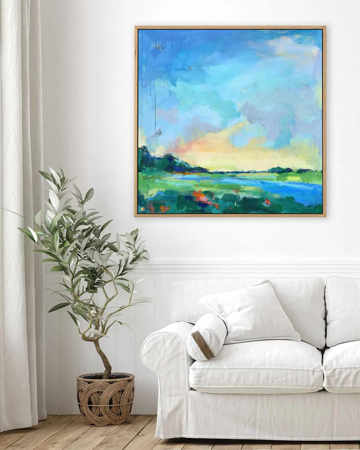 River Marsh by Page Pearson Railsback | Framed Canvas Art Print from Olive et Oriel where you can shop wallpaper and artworks online