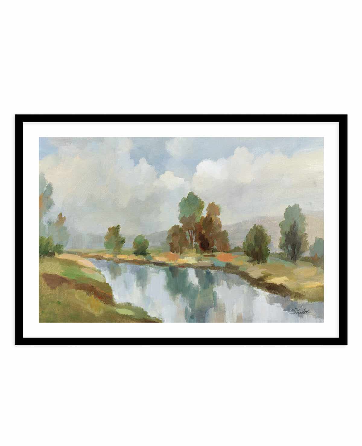 River and Clouds | Art Print