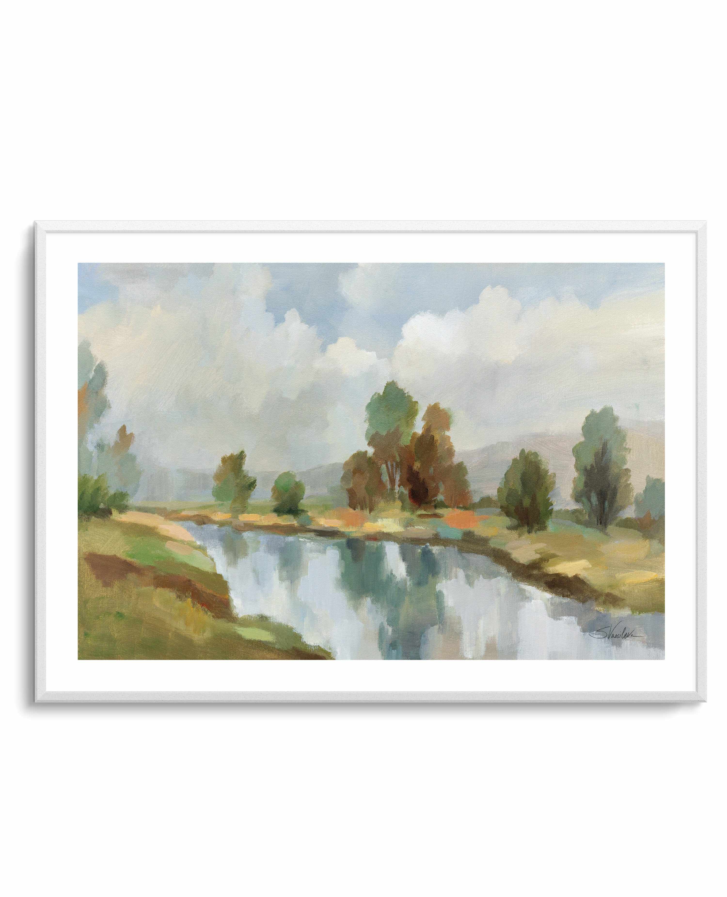 River and Clouds | Art Print