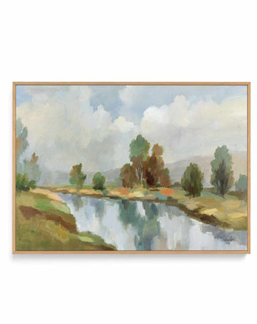 River and Clouds | Framed Canvas Art Print from Olive et Oriel where you can shop wallpaper and artworks online