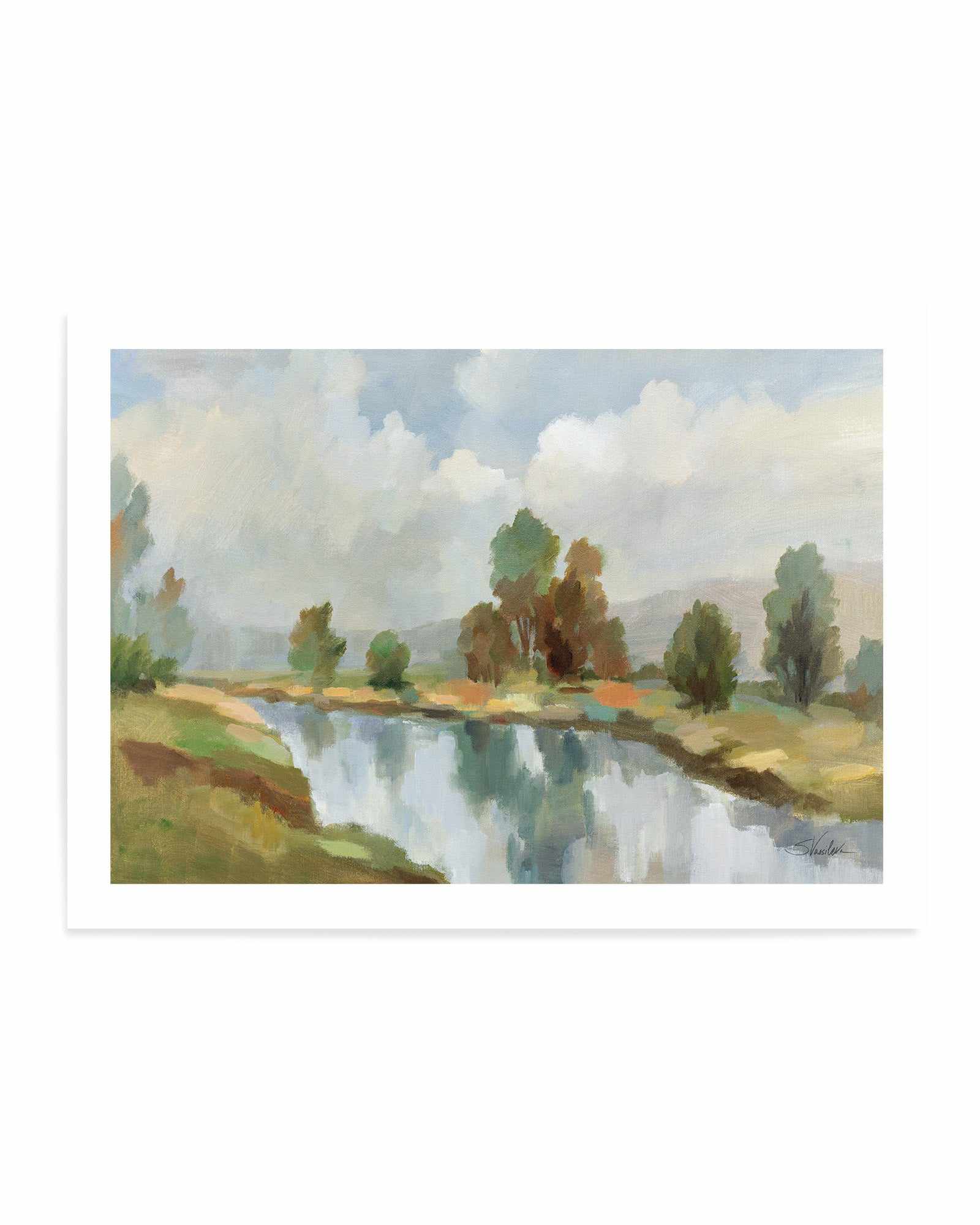 River and Clouds | Art Print