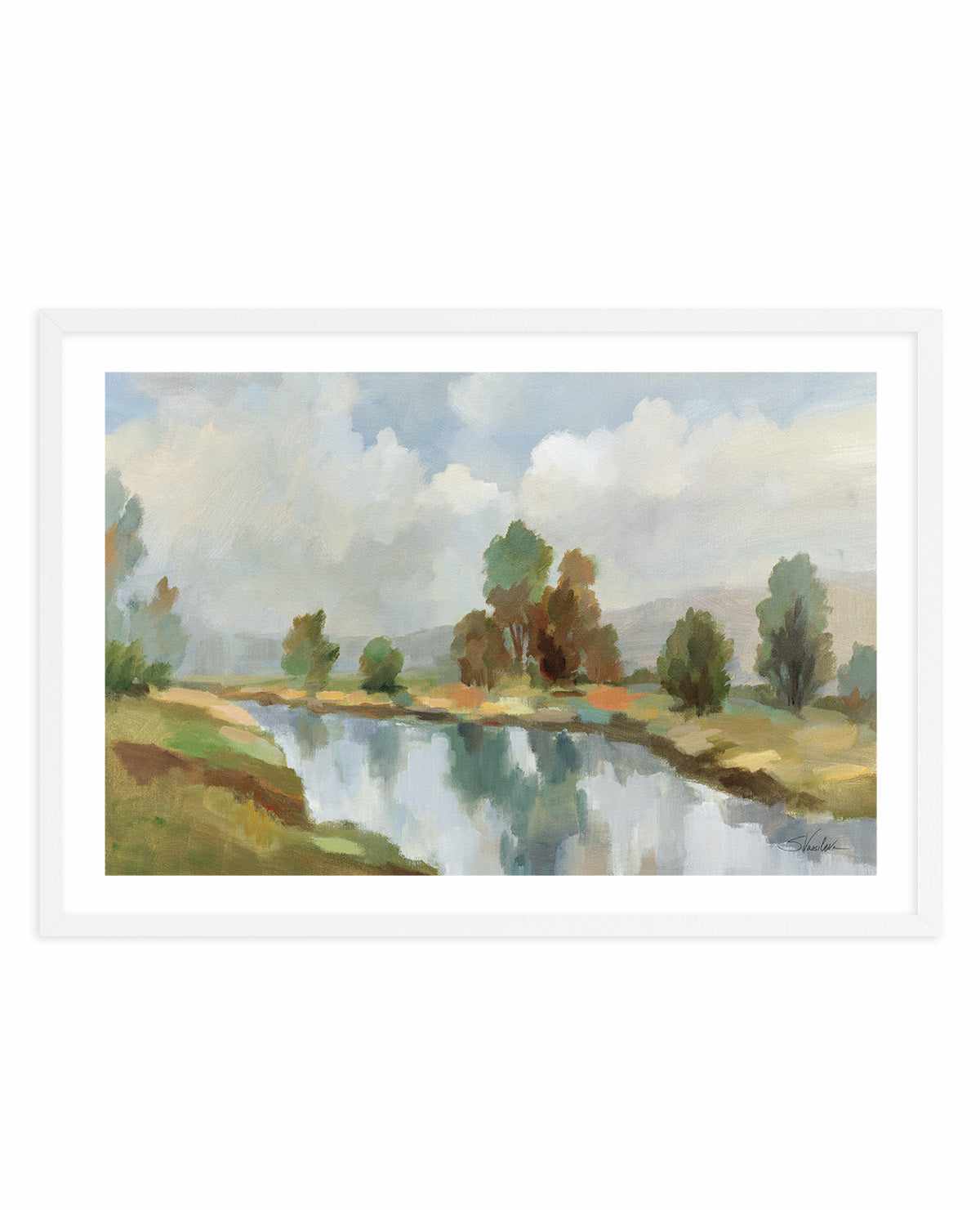 River and Clouds | Art Print