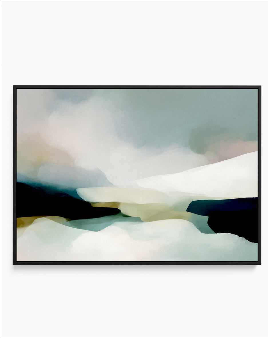 Riverbed | Framed Canvas Art Print from Olive et Oriel where you can shop wallpaper and artworks online