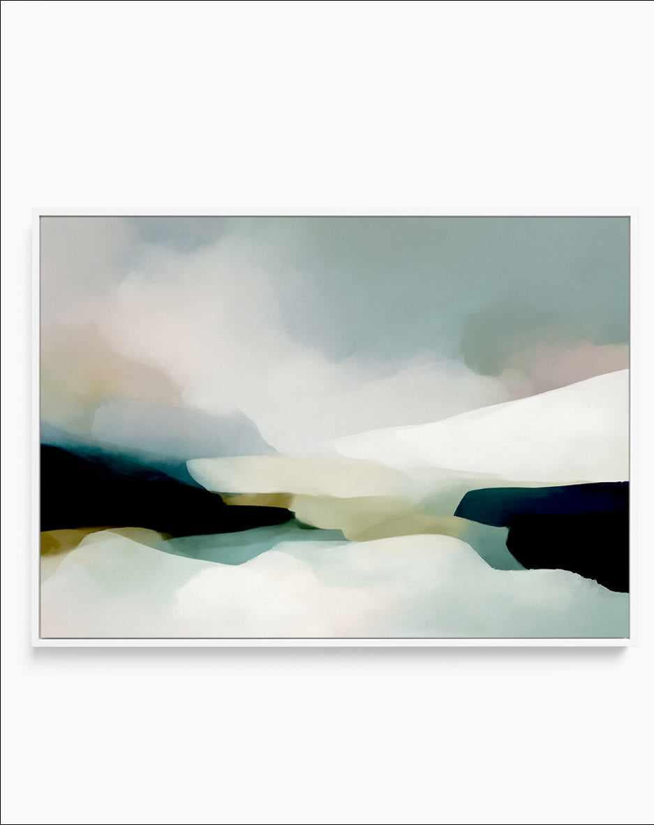 Riverbed | Framed Canvas Art Print from Olive et Oriel where you can shop wallpaper and artworks online