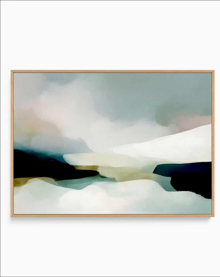 Riverbed | Framed Canvas Art Print from Olive et Oriel where you can shop wallpaper and artworks online