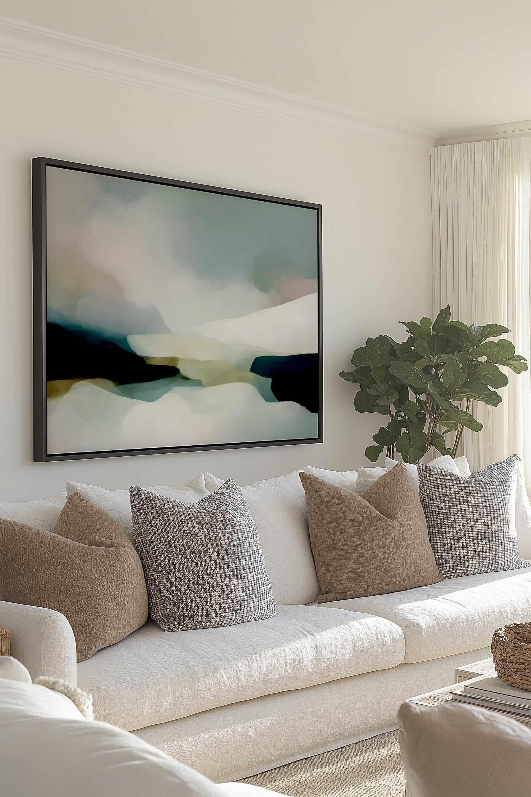 Riverbed | Framed Canvas Art Print from Olive et Oriel where you can shop wallpaper and artworks online