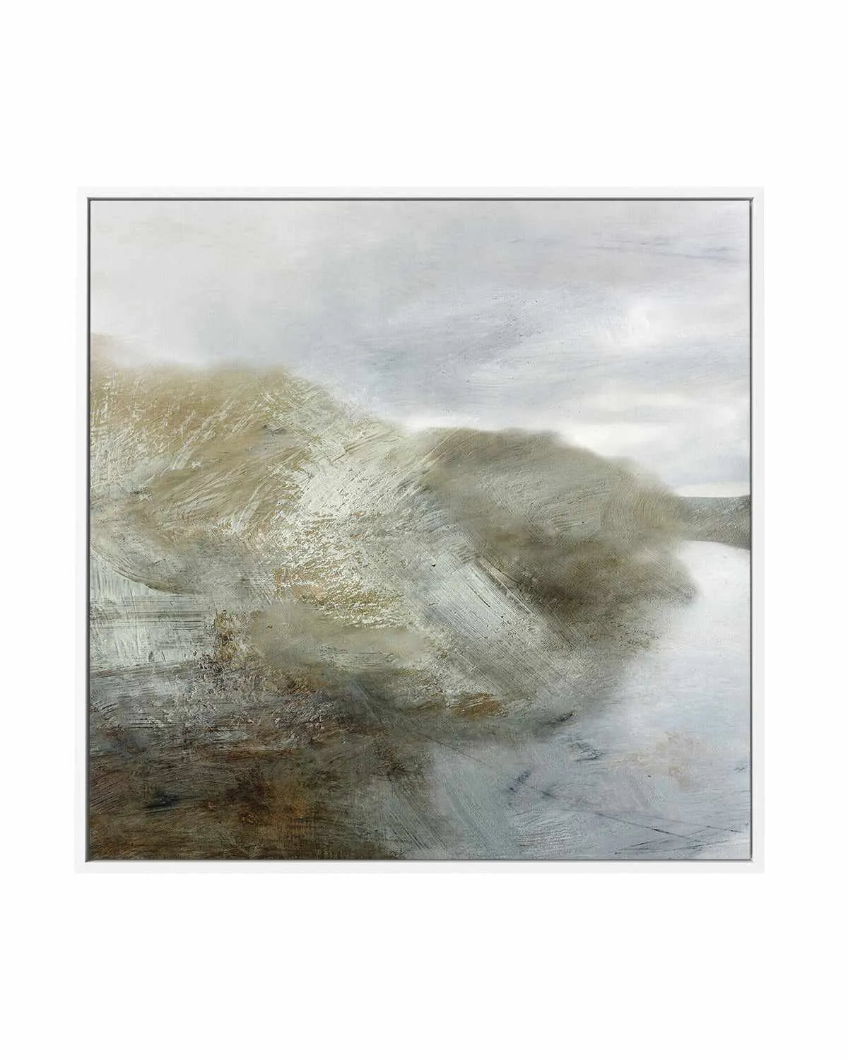 Riverside Left by Dan Hobday SQ | Framed Canvas Art Print from Olive et Oriel where you can shop wallpaper and artworks online