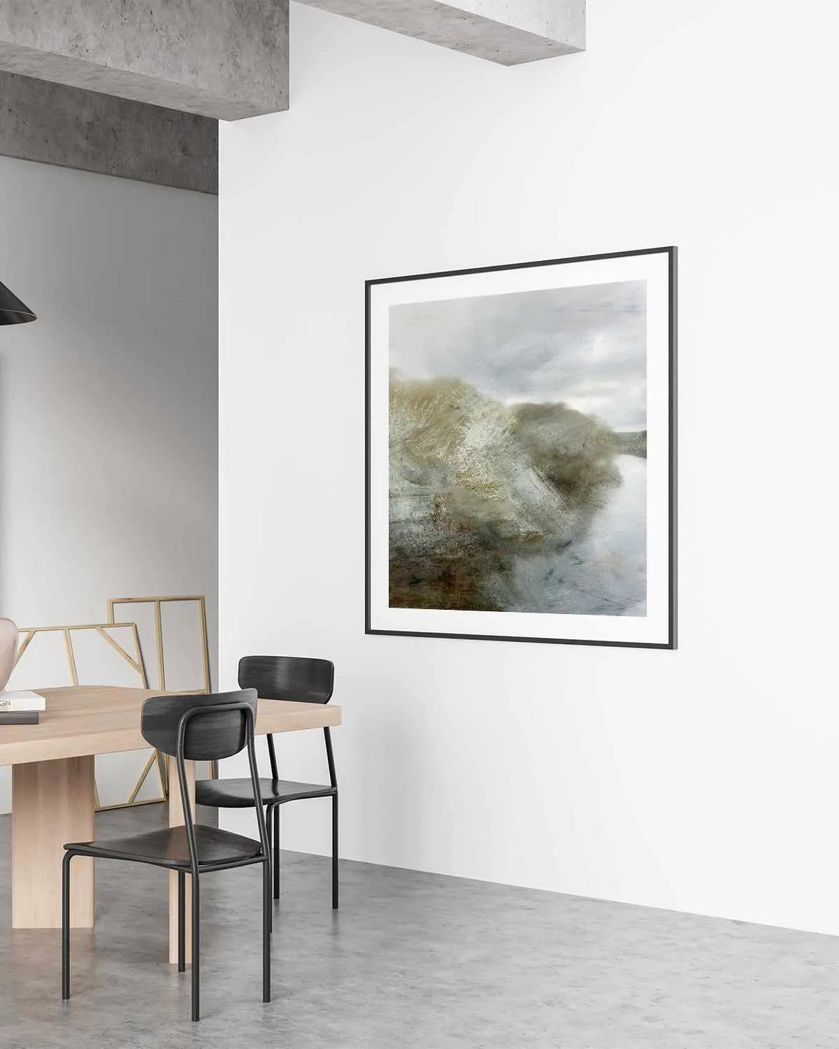 Riverside Left by Dan Hobday SQ Art Print from Olive et Oriel where you can shop wallpaper and artworks online