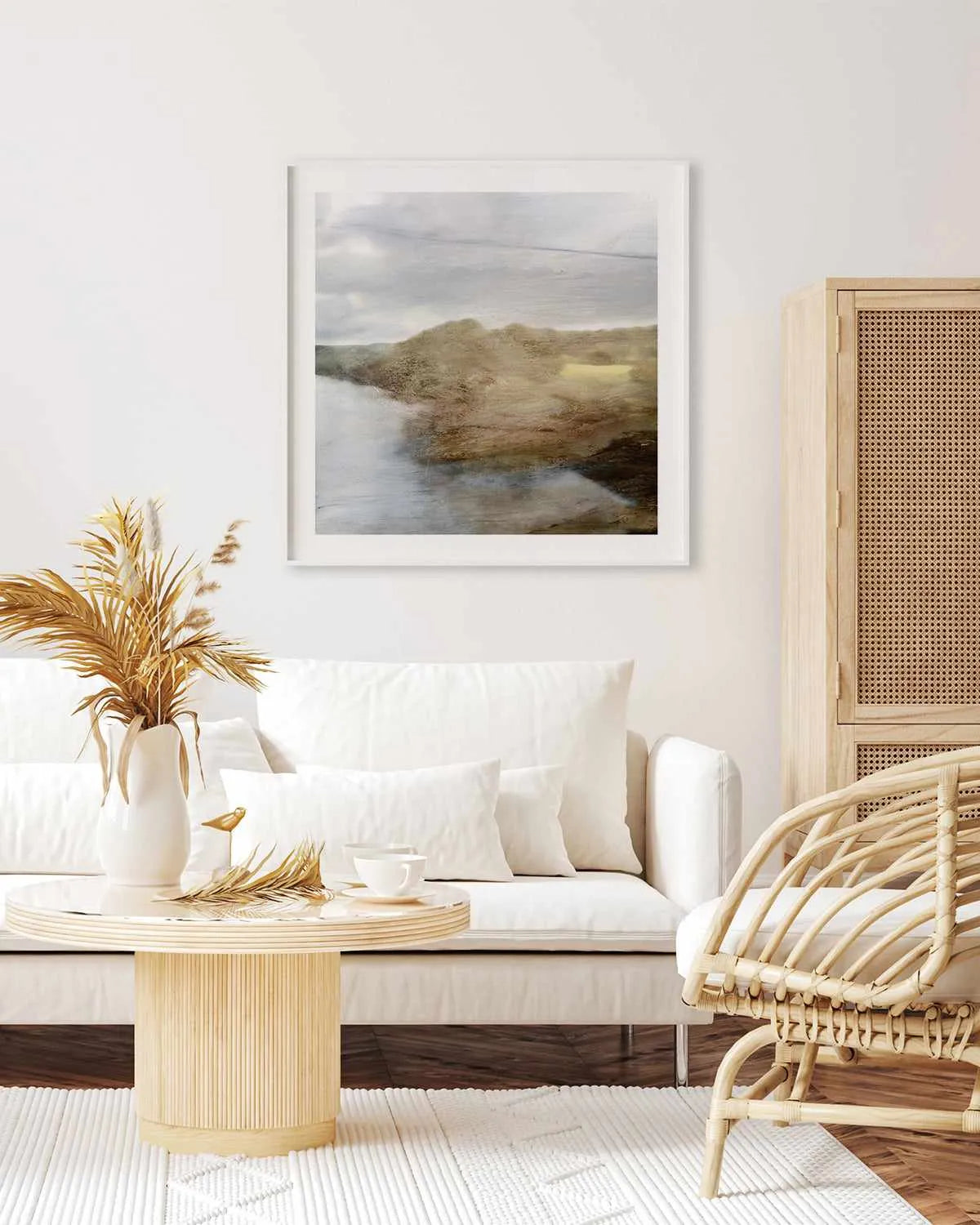 Riverside Right by Dan Hobday SQ Art Print from Olive et Oriel where you can shop wallpaper and artworks online